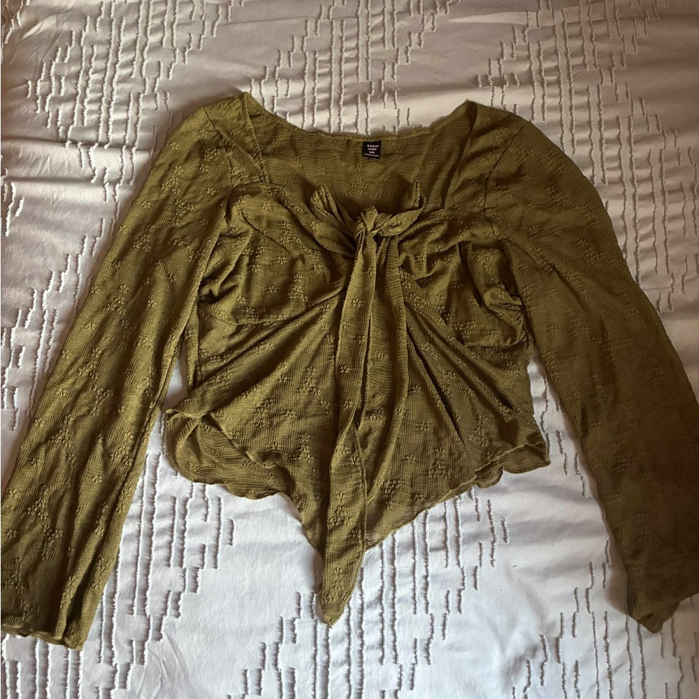 Olive Green Women's Top
